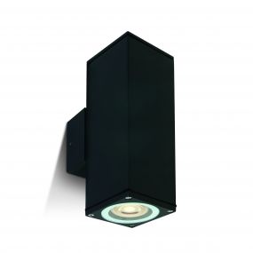 ONE Light GU10 Outdoor Cubes - buiten wandverlichting - 6,3 x 6,3 x 19,6 cm - IP54 - zwart