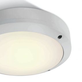 ONE Light Classic Outdoor Range - buiten plafondverlichting - Ø 22 x 6,5 cm - 10W LED incl. - IP54 - wit