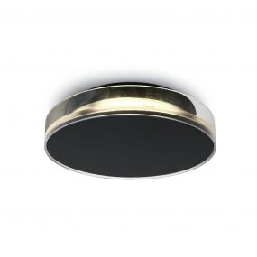 ONE Light Indoor/Outdoor Light Points - buiten plafond/wandverlichting - Ø 23,8 x 5,4 cm - 12W LED incl. - IP65 - zwart