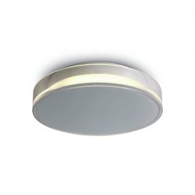 ONE Light Indoor/Outdoor Light Points - buiten plafond/wandverlichting - Ø 23,8 x 5,4 cm - 12W LED incl. - IP65 - wit