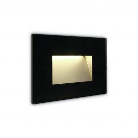 ONE Light Glass Face - inbouw wandverlichting - 12 x 3,6 x 8 cm - 4W LED incl. - IP65 - zwart