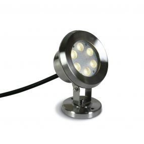 ONE Light LED Underwater Range - onderwater LED-spot - Ø 12,5 x 17,6 cm - 6 x 1W dimbare LED incl. - IP68 - roestvrij staal