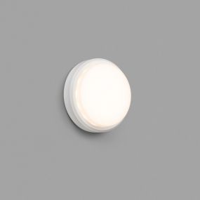 Faro Tom - wandverlichting - Ø 19 x 6 cm - 7W LED incl. - IP65 - mat wit