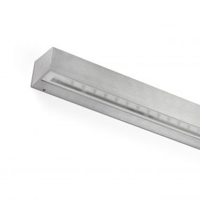 Faro Tacana - wandverlichting - 38 x 7,5 x 5,5 cm - 24W LED incl. - IP65 - satijn aluminium