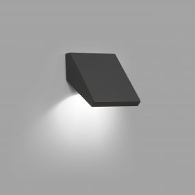 Faro Guiza - wandverlichting - 12 x 12 x 11,5 cm - 8W LED incl. - IP65 - donkergrijs