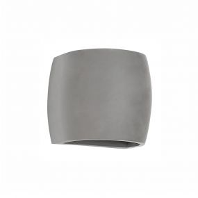 Nova Luce Cadmo - wandverlichting - 14 x 14 x 14 cm - IP54 - grijs beton
