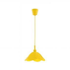 Nova Luce Udine - hanglamp - Ø 25 x 100 cm - geel