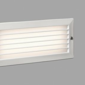 Faro Stripe II – inbouw wandverlichting - 23,3 x 7,7 x 10 cm - 5W LED incl. - IP54 - mat wit