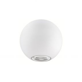 Nova Luce Como - buiten wandverlichting - Ø 11 x 8,5 cm - 2 x 5W LED incl. - IP54 - wit