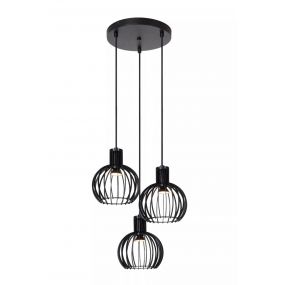 Lucide Mikaela - hanglamp - Ø 32 x 170 cm - zwart 