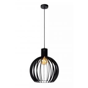 Lucide Mikaela - hanglamp - Ø 35 x 190 cm - zwart 