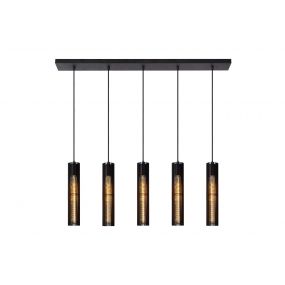 Lucide Lionel - hanglamp - 100 x 11 x 180 cm - zwart