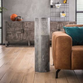 Vico Cylinder Concrete - vloerlamp - Ø 25 x 90 cm - betongrijs