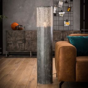 Vico Cylinder Concrete - vloerlamp - Ø 25 x 120 cm - betongrijs