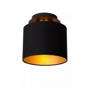 Lucide Fudral - plafondlamp - Ø 20 x 21 cm - zwart 