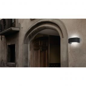 Faro Ancora - wandverlichting - 26,4 x 11 x 9 cm - IP44 - donkergrijs