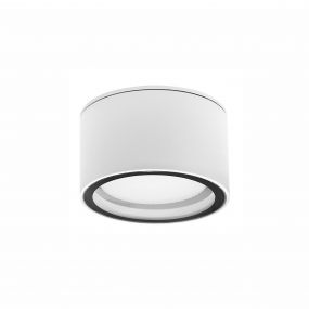 Nova Luce Focus - buiten plafondlamp - Ø 10 x 6,5 cm - IP54 - wit