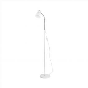 Nova Luce Garrie - staanlamp - 140 cm - wit en chroom