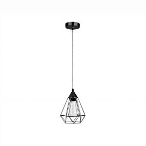Nova Luce Paolo - hanglamp - Ø 17 x 120 cm - zwart