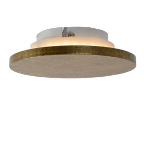 Lucide Glimpse - wandverlichting - Ø 14 x 3,6 cm - 5W LED incl. - goud