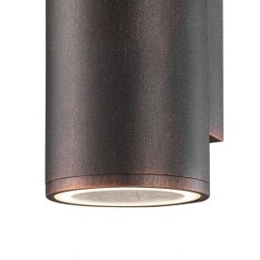 Nova Luce Nodus - buiten wandverlichting - 10,4 x 6,5 x 11 cm - IP54 - antiek bruin
