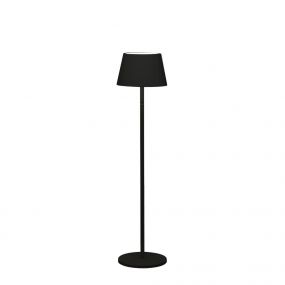 Konstsmide Capri - buiten vloerlamp - Ø 35 x 77/113/150 cm - 10W dimbare LED incl. + RGB - oplaadbaar - IP54 - zwart