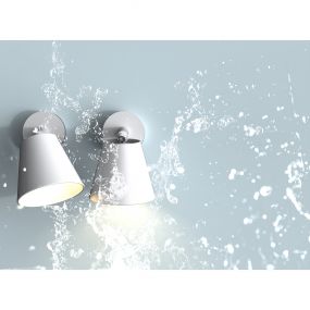 Nordlux IP S6 - buiten wandverlichting - 12,1 x 18 cm - IP44 - wit