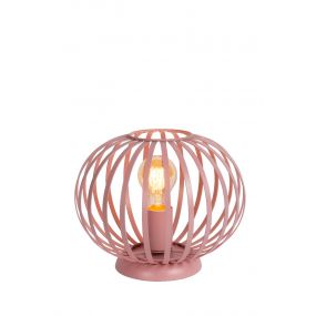 Lucide Merlina - tafellamp - Ø 25,5 x 21 cm - roze