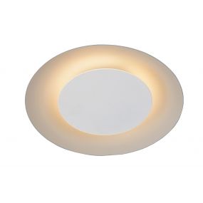 Lucide Foskal - plafondverlichting - Ø 21,5 x 5,2 cm - 6W LED incl. - wit