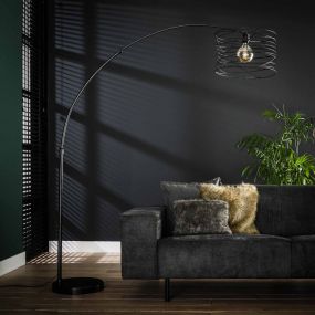 Vico Curl - staanlamp - 170 x 192 cm - houtskool