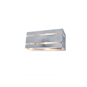 Lutec Vidar - buiten wandverlichting - 25 x 11 x 11,3 cm - IP54 - gegalvaniseerde staal