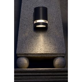 Lutec Focus - buiten wandlamp - 11 x 11 x 15 cm - IP44 - donkergrijs