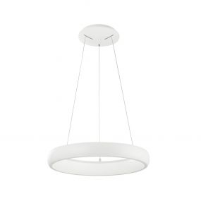 Nova Luce Albi - hanglamp - Ø 41 x 120 cm - 32W dimbare LED incl. - zandwit