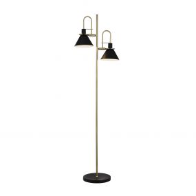 Searchlight Trombone - staanlamp - 152,5 cm - zwart