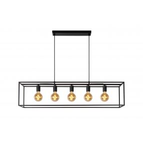 Lichtkoning Achille - hanglamp - 110 x 25 x 155 cm - zwart