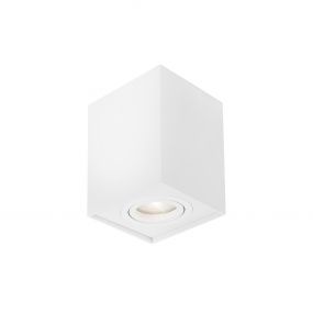 Nova Luce Rende - opbouwspot - 9,6 x 9,6 x 12,5 cm - wit