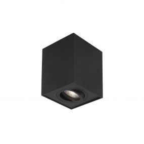 Nova Luce Rende - opbouwspot - 9,6 x 9,6 x 12,5 cm - zwart