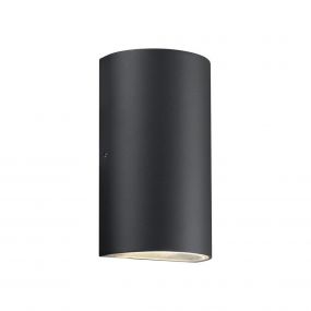 Nordlux Rold Rond - buiten wandverlichting - 9 x 16 x 5,5 cm - 2 x 5W LED incl. - IP44 - zwart