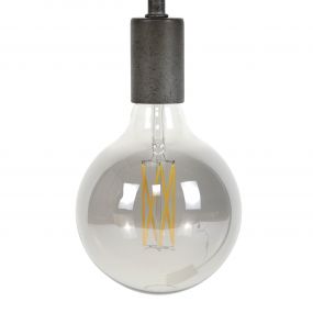 Vico bol filament LED lamp dimbaar - 6W - 2700K - gerookt glas