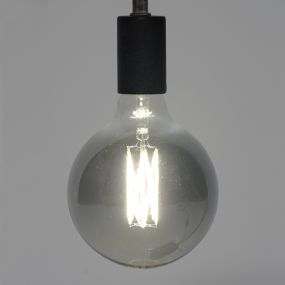 Vico bol filament LED lamp dimbaar - 6W - 2700K - gerookt glas