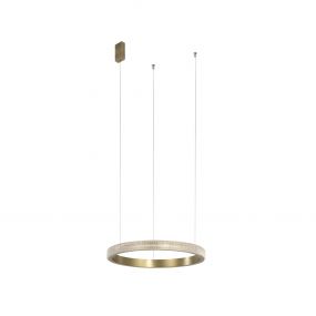 Nova Luce Orlando - hanglamp - Ø 65 x 180 cm - 23W LED incl. - antiek messing