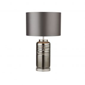 Searchlight - tafellamp - Ø 31 x 54 cm - grijs