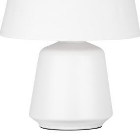 Nova Luce Ada - tafellamp - Ø 25 x 37 cm - wit