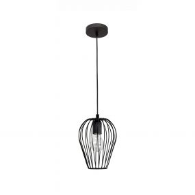 Nova Luce Sage - hanglamp - Ø 17 x 140 cm - zwart
