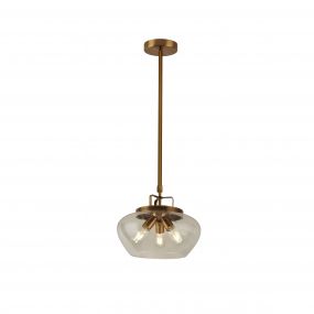 Searchlight Boule - hanglamp - Ø 40 x 130 cm - brons (stockopruiming!)