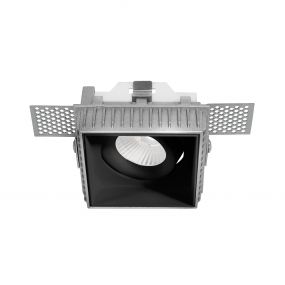 Nova Luce Brad - trimless inbouwspot - 88 x 88 mm, 85 x 85 mm inbouwmaat - zwart