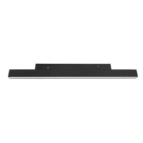 Nova Luce Ultra Slim - rail armatuur - 30 x 3,4 cm - 15W LED incl. - warm witte lichtkleur - zwart