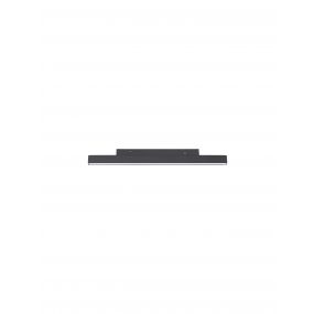Nova Luce Ultra Slim - rail armatuur - 30 x 3,4 cm - 15W LED incl. - warm witte lichtkleur - zwart