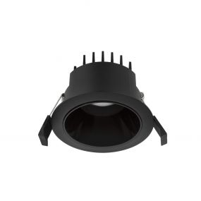 Nova Luce Carpo - inbouwspot - Ø 100 mm, Ø 90 mm inbouwmaat - 10W LED incl. - zwart
