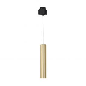 Nova Luce Jazz - hanglamp voor magnetisch profielsysteem - Ø 3 x 150 cm - 10W LED incl. - satijn messing